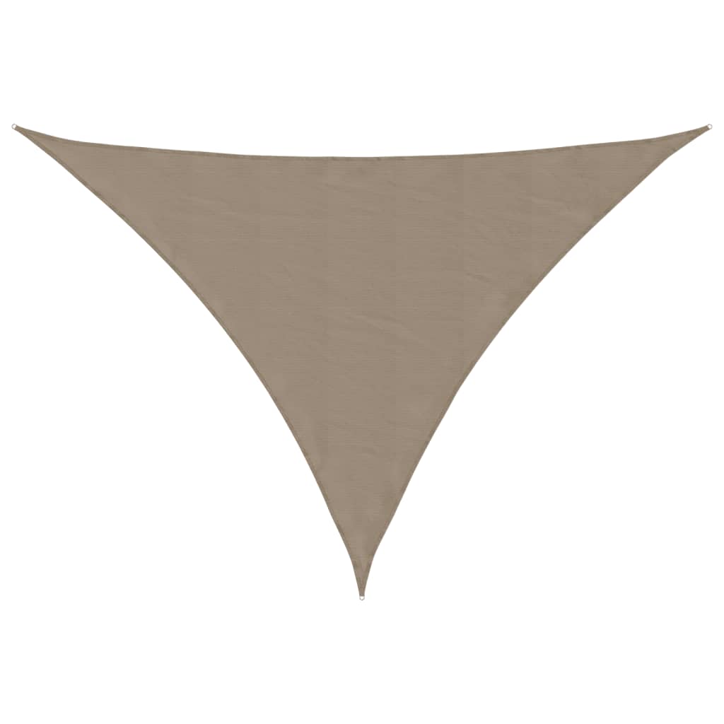Vidaxl zonnescherm driehoekig 3x4x5 m oxford stof taupe