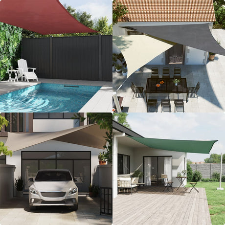 Vidaxl zonnescherm driehoekig 3x4x4 m oxford stof taupe
