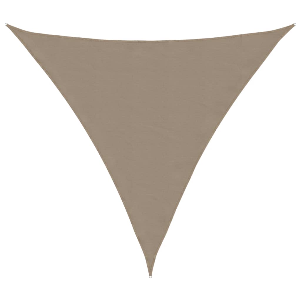 Vidaxl zonnescherm driehoekig 4,5x4,5x4,5 m oxford stof taupe