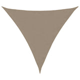 Vidaxl zonnescherm driehoekig 4,5x4,5x4,5 m oxford stof taupe