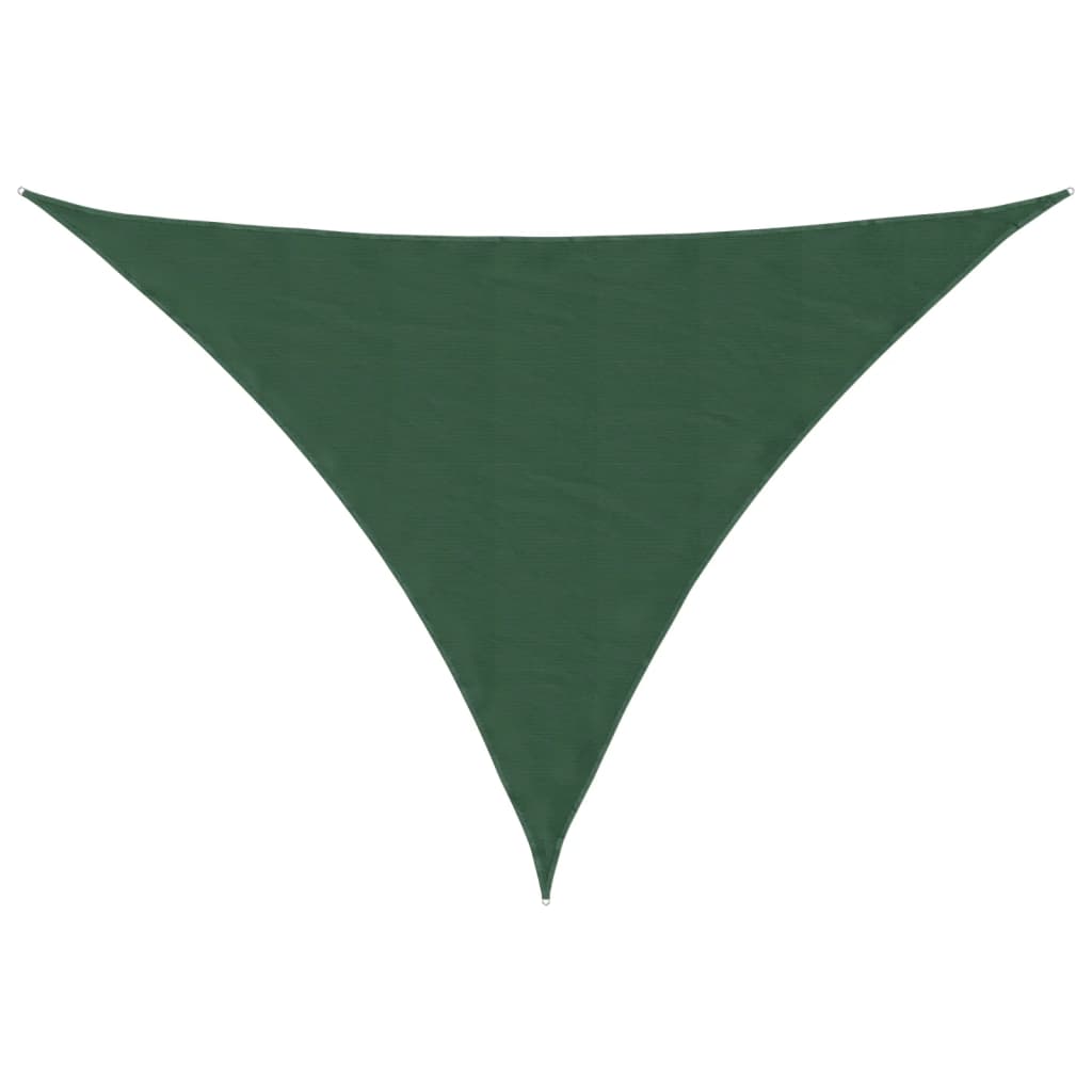 Vidaxl zonnescherm driehoekig 2,5x2,5x3,5 m oxford stof donkergroen