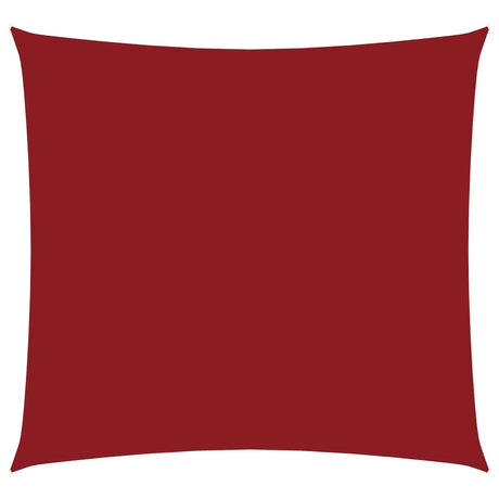 Vidaxl zonnescherm vierkant 3,6x3,6 m oxford stof rood