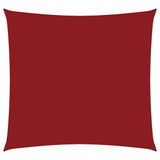 Vidaxl zonnescherm vierkant 4,5x4,5 m oxford stof rood