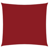 Vidaxl zonnescherm vierkant 6x6 m oxford stof rood