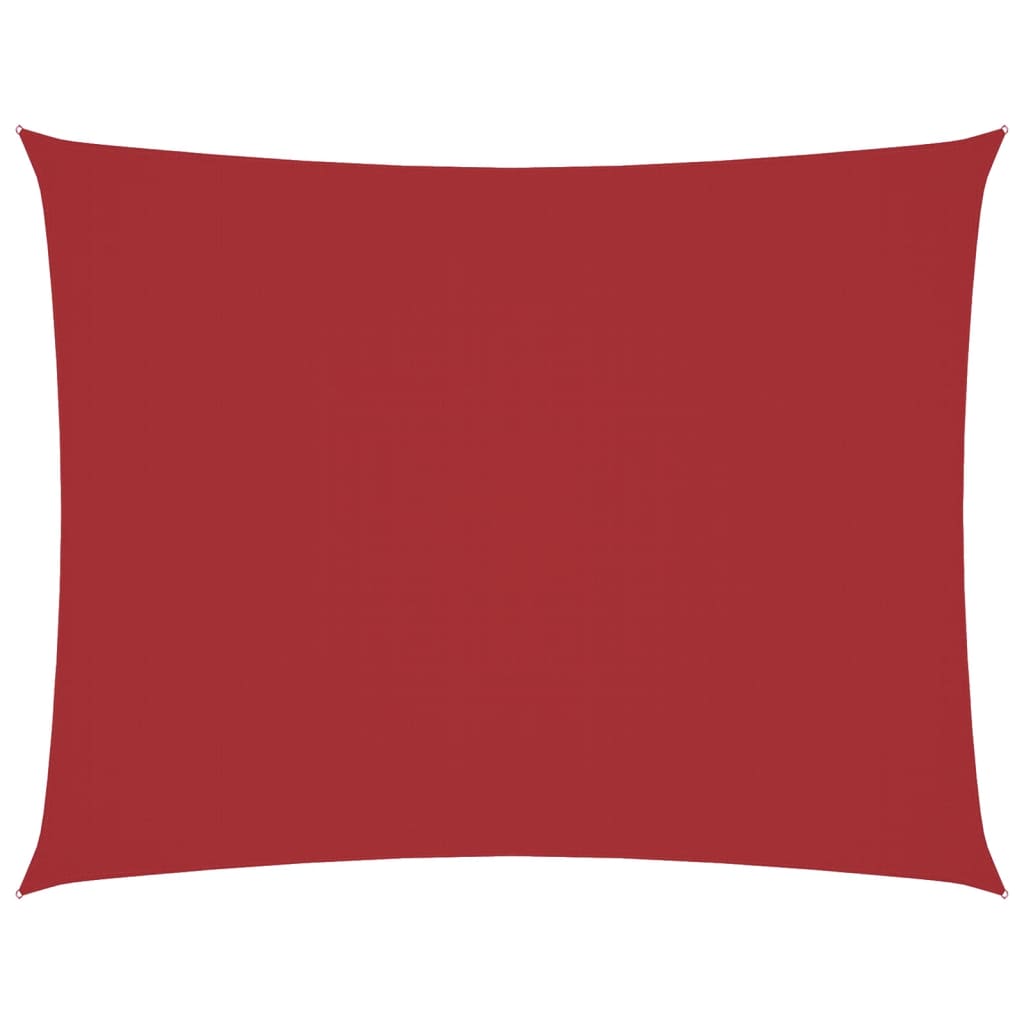 Vidaxl zonnescherm rechthoekig 3x4,5 m oxford stof rood