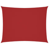 Vidaxl zonnescherm rechthoekig 4x6 m oxford stof rood