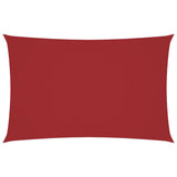 Vidaxl zonnescherm rechthoekig 4x7 m oxford stof rood