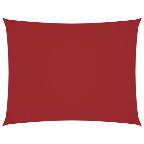 Vidaxl zonnescherm rechthoekig 6x7 m oxford stof rood