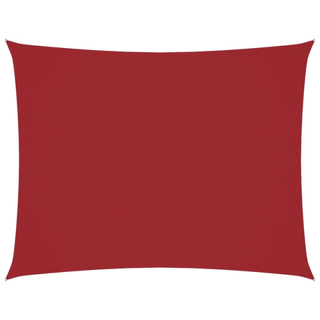 Vidaxl schaduwdoek rechthoekig 6x8 m oxford stof rood