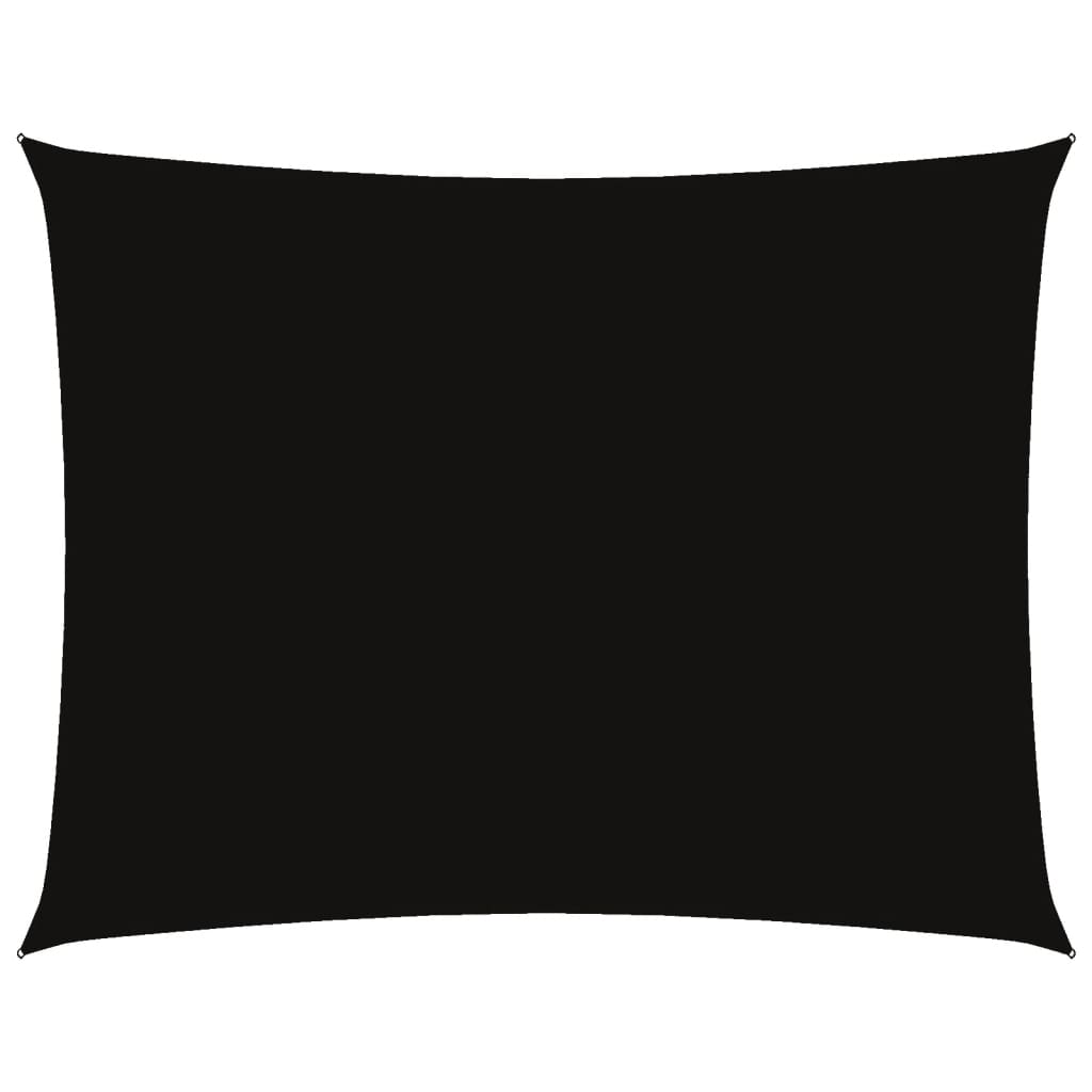Vidaxl Sunshade rektangulær 5x6 m Oxford Stof sort