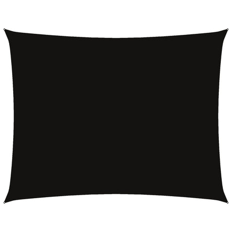 Vidaxl schaduwdoek rechthoekig 6x8 m oxford stof zwart