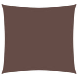 Vidaxl markise firkant 4x4 m oxford stof brun