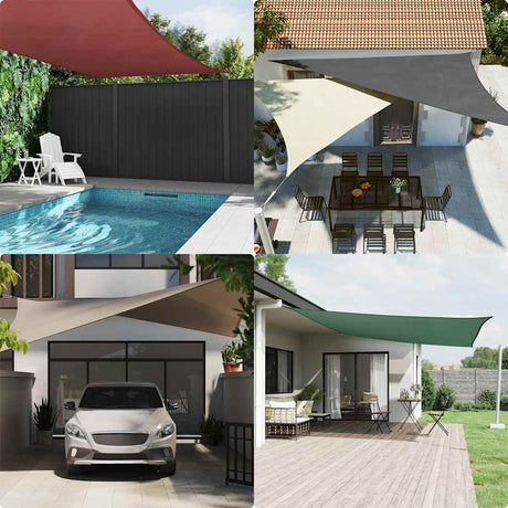 Vidaxl Sunshade Rectangular 4x6 M Oxford Fabric Brown