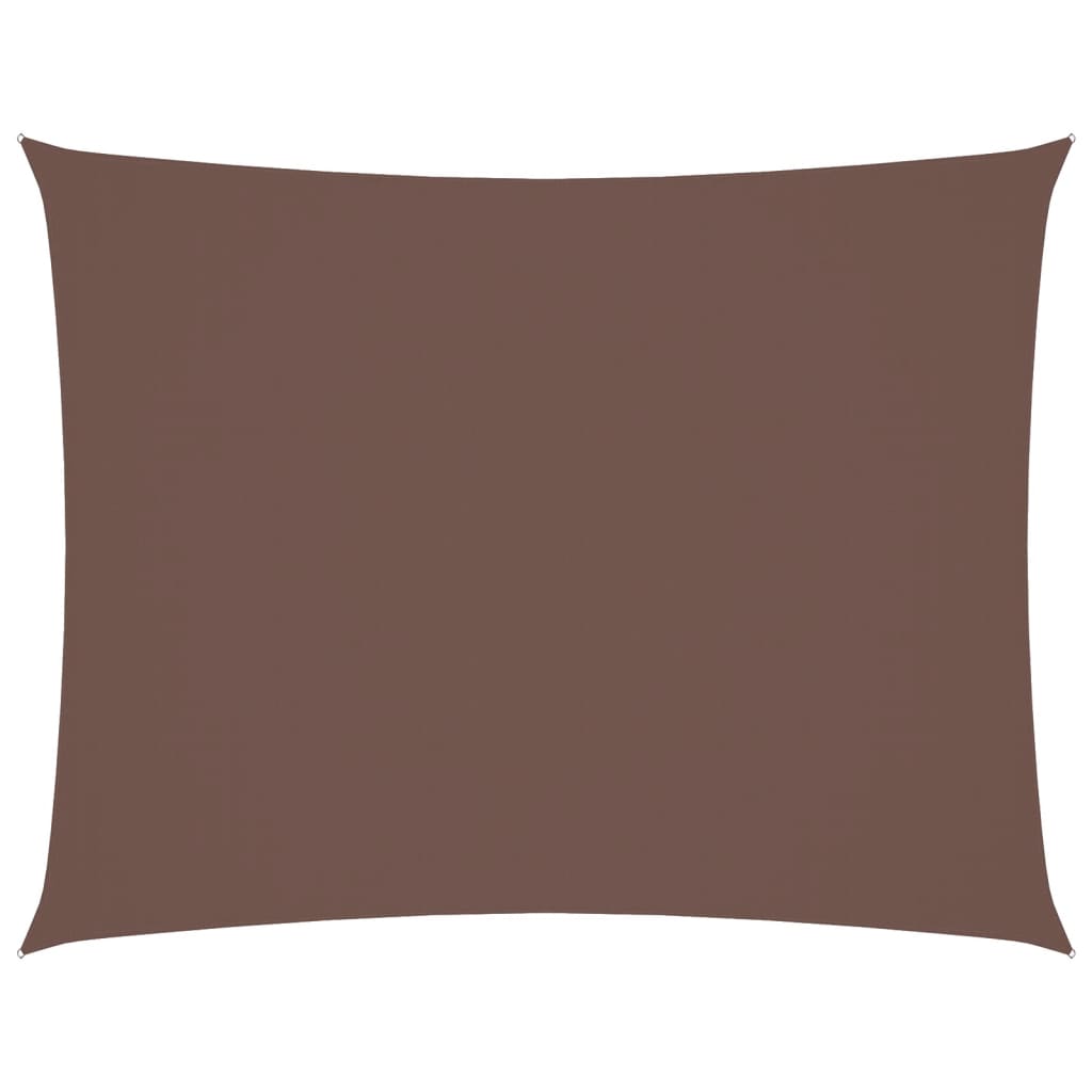 Vidaxl Sunshade Rectangular 5x7 M Oxford Fabric Brown