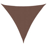 Vidaxl Sunshade Triangular 4x4x4 M Oxford Fabric Brown