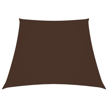 Vidaxl Zonnezeil Trapezium 2 4x3 M Oxford Fabric Brown