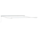 Vidaxl zijde frame wit 400 × 350 cm aluminium