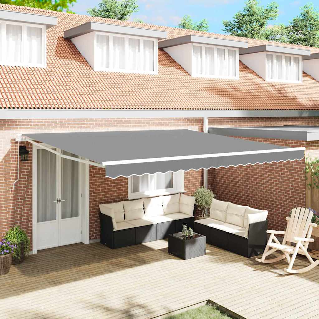 Vidaxl zijde frame wit 450 × 350 cm aluminium