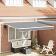 Vidaxl zijde frame wit 350 x 250 cm aluminium