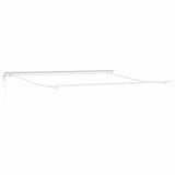 Vidaxl zijde frame wit 400 × 350 cm aluminium