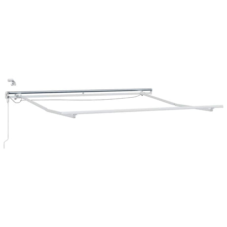 Vidaxl zijde frame met led-striplichten wit 350 x 250 cm aluminium