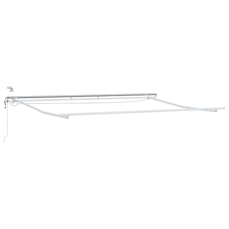 Vidaxl zijde frame met led-striplichten wit 400 × 300 cm aluminium