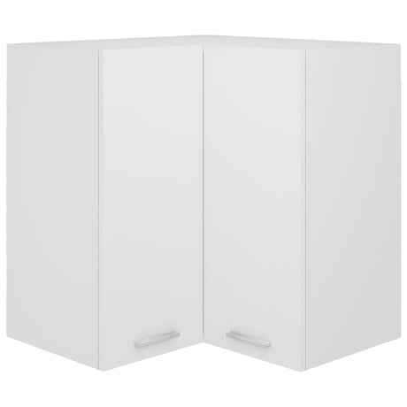 Vidaxl hanghoekkast lyon 57x57x60 cm bewerkt hout wit