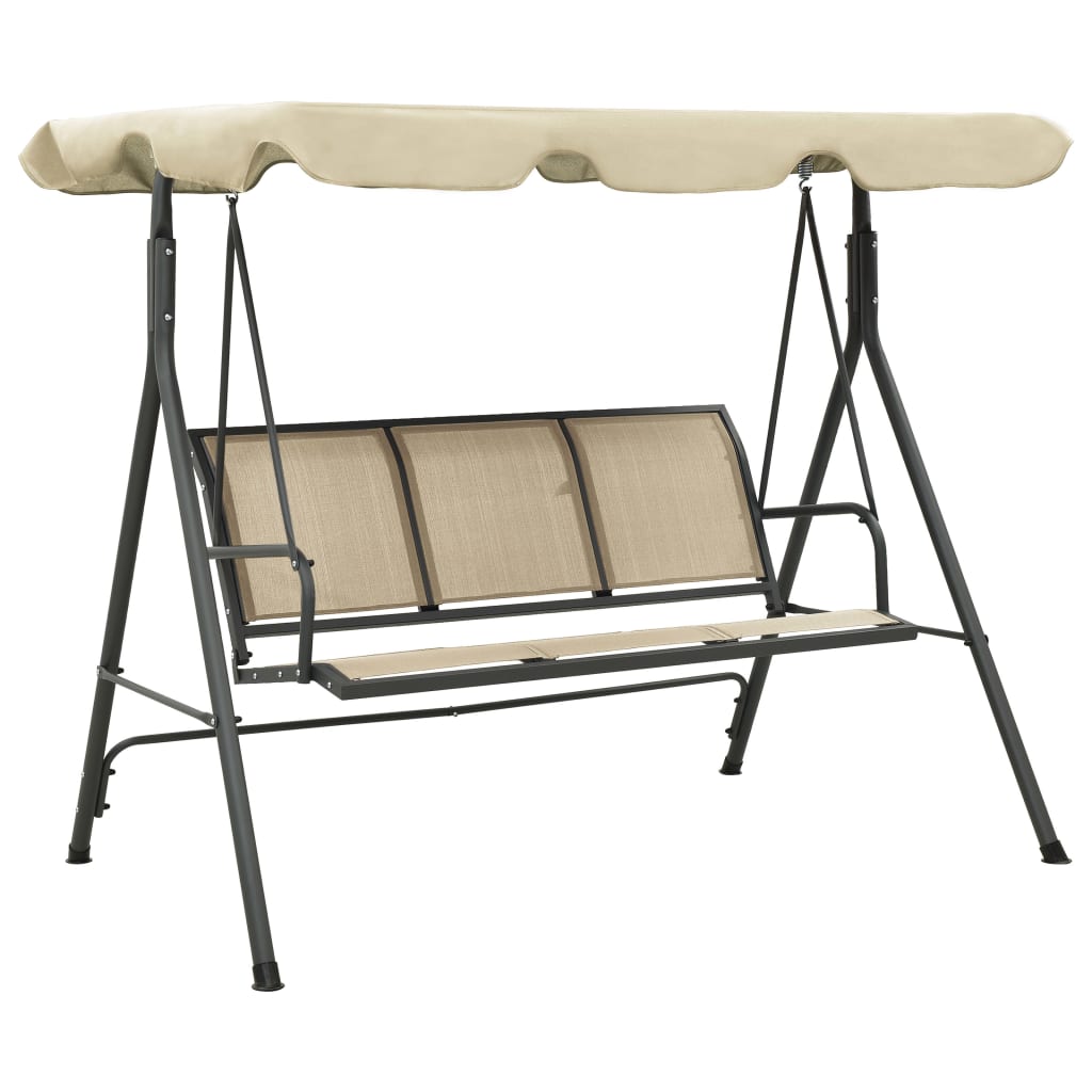 Vidaxl Swing Bench med markise antracit og sandfarvet