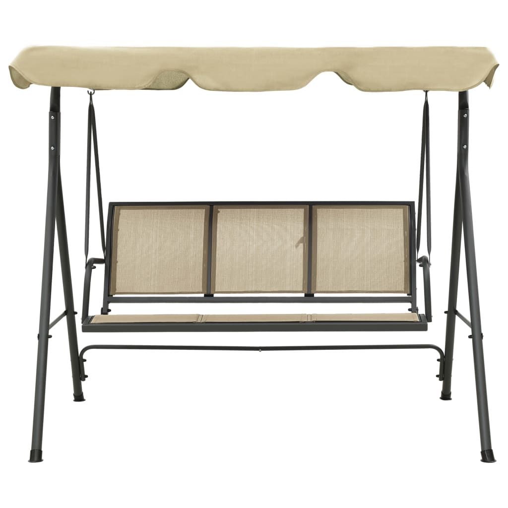 Vidaxl Swing Bench med markise antracit og sandfarvet
