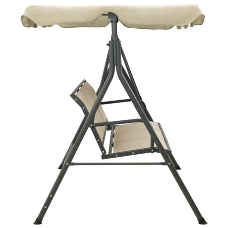 Vidaxl Swing Bench med markise antracit og sandfarvet