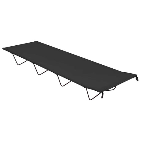 Vidaxl Camp Bed 180x60x19 cm Oxford stof og stål sort
