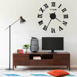 Vidaxl 3d Wall Clock Moderne xxl 100 cm sort