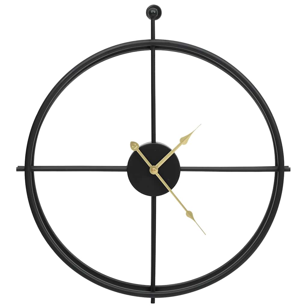 Vidaxl vægur 52 cm jern sort