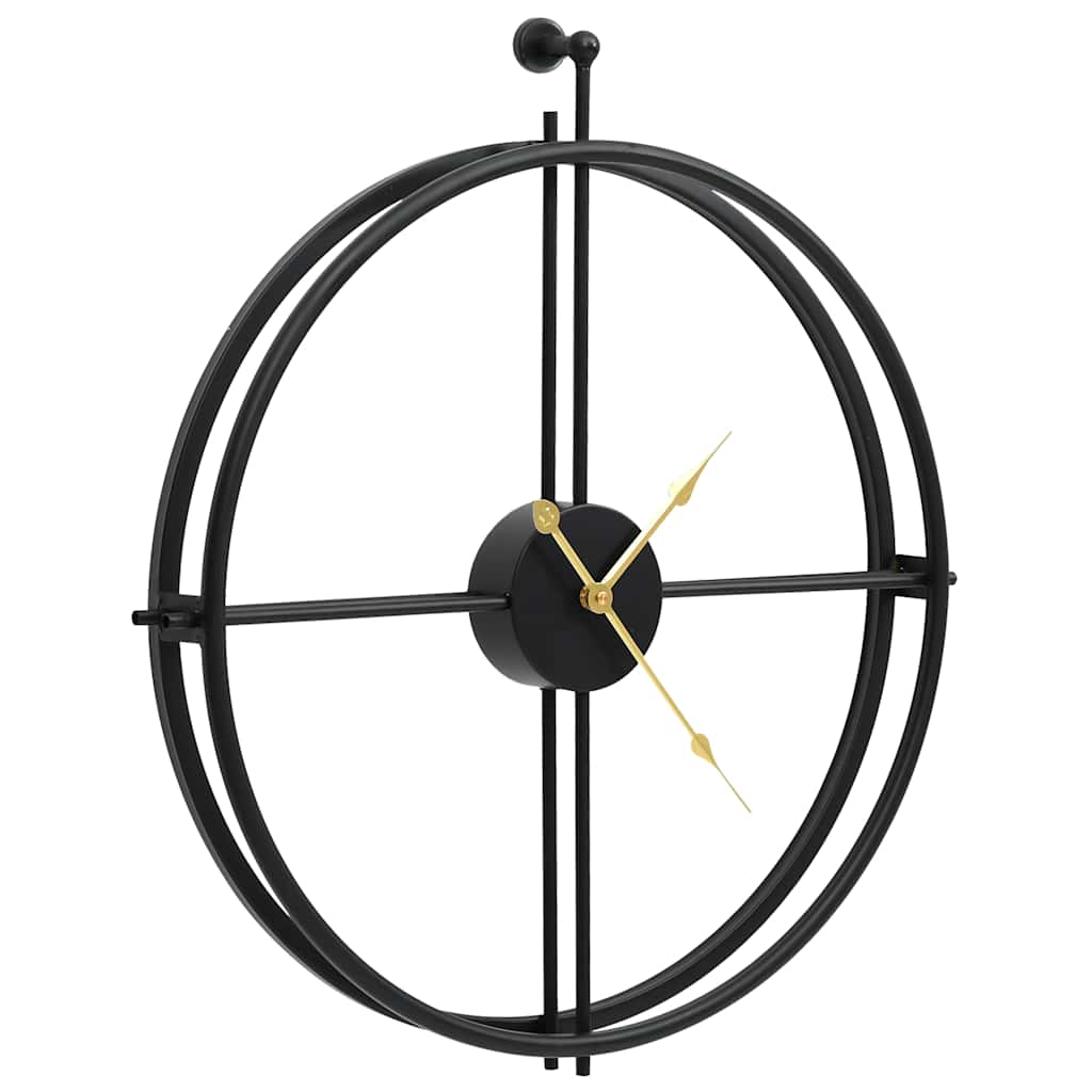 Vidaxl vægur 52 cm jern sort