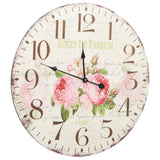 Vidaxl vægur Vintage stil 60 cm blomster