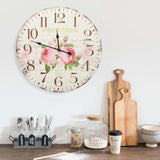 Vidaxl vægur Vintage stil 60 cm blomster