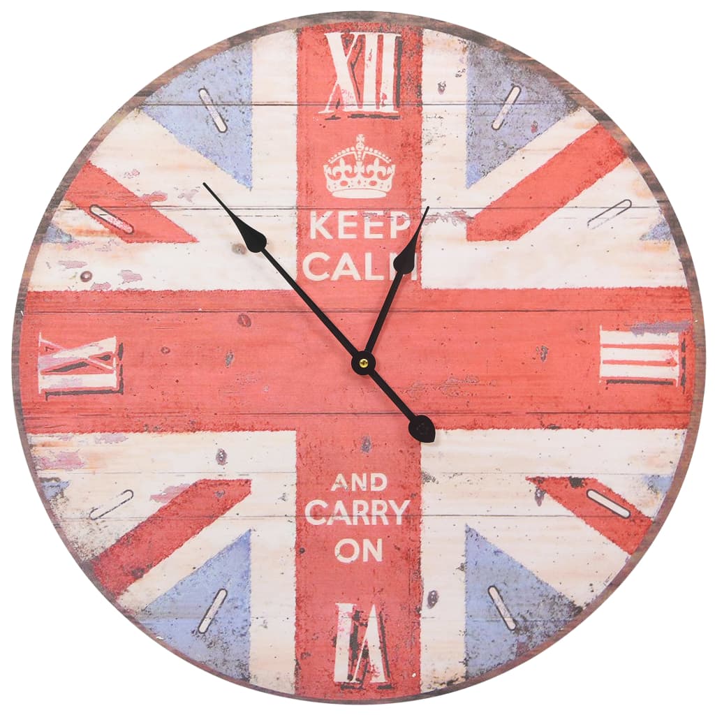 Vidaxl Wall Clock Vintage Style 60 CM UK