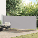 Vidaxl Haveskærm Udvidelig 140x600 cm grå