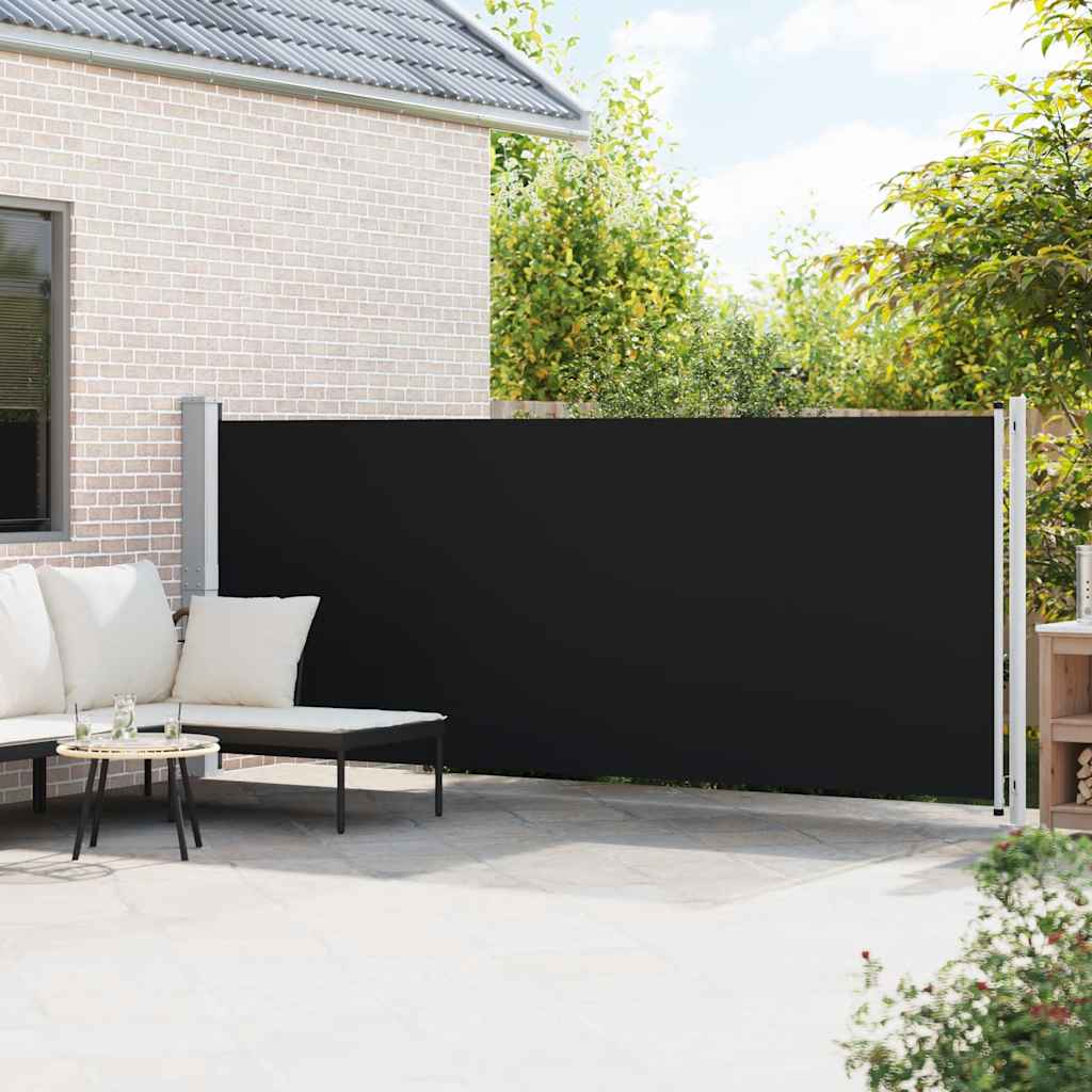 Vidaxl Haveskærm Udvidelig 600x160 cm sort