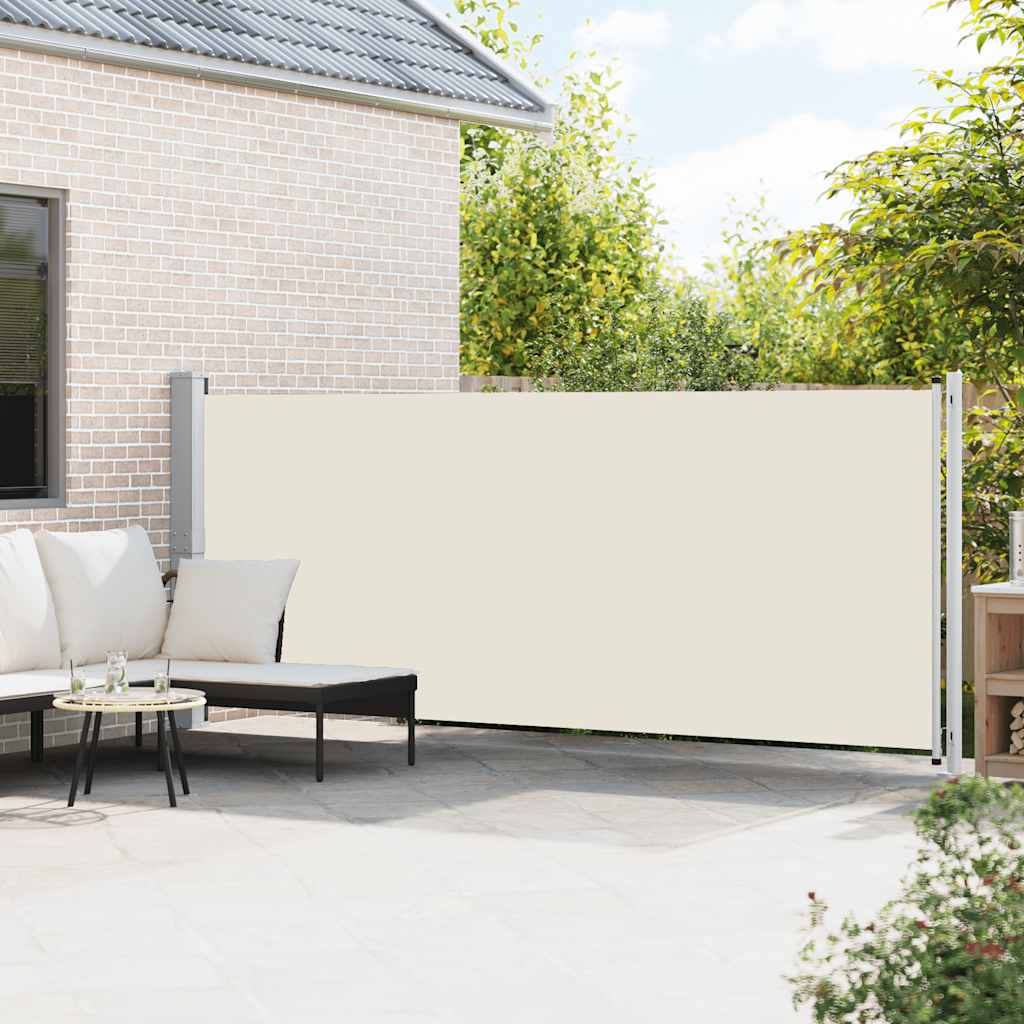 Vidaxl haveskærm Udvidelig 600x160 cm creme