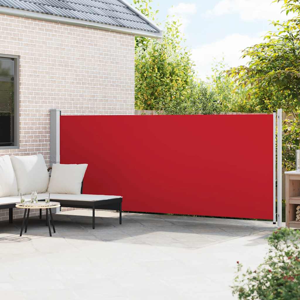 Vidaxl haveskærm Udvidelig 600x160 cm rød