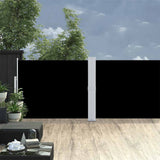 Vidaxl haveskærm Udvidelig 140x1200 cm sort