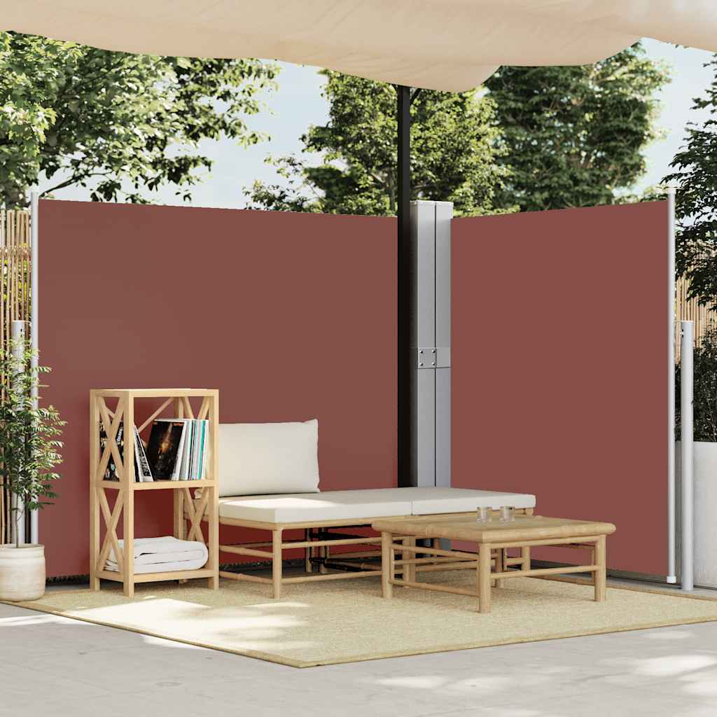 Vidaxl Haveskærm Udvidelig 170x1200 cm brun