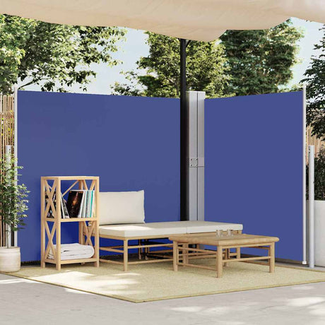 Vidaxl Haveskærm Udvidelig 170x1200 cm blå