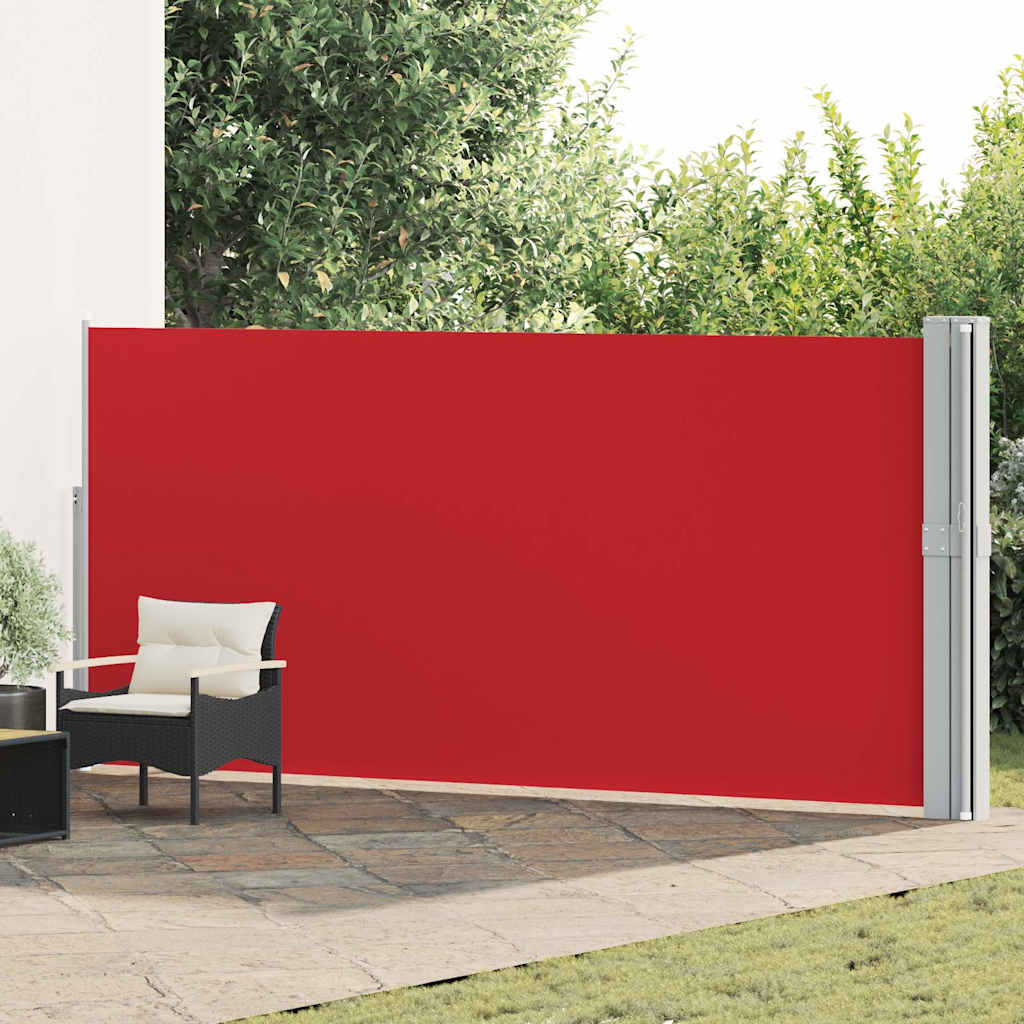 Vidaxl Haveskærm Udvidelig 170x1200 cm rød