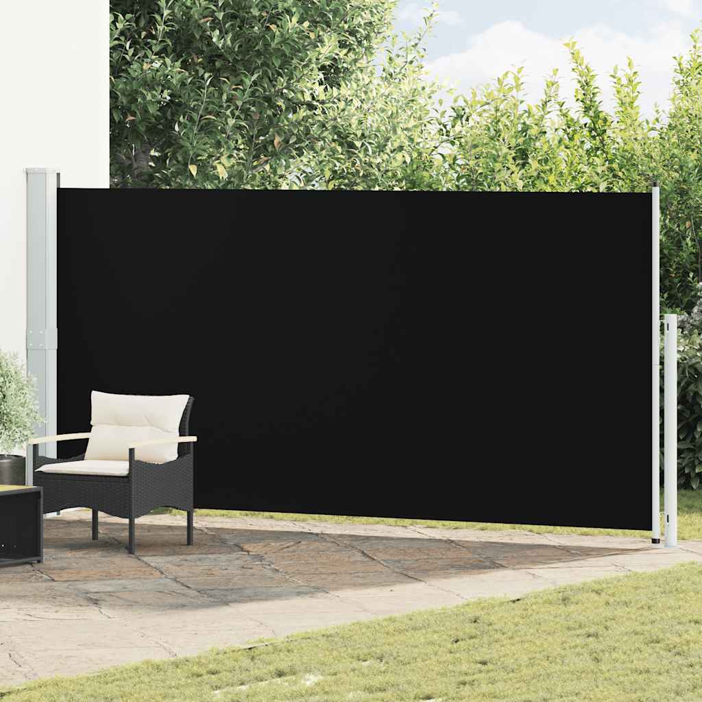 Vidaxl Haveskærm Udvidelig 180x500 cm sort