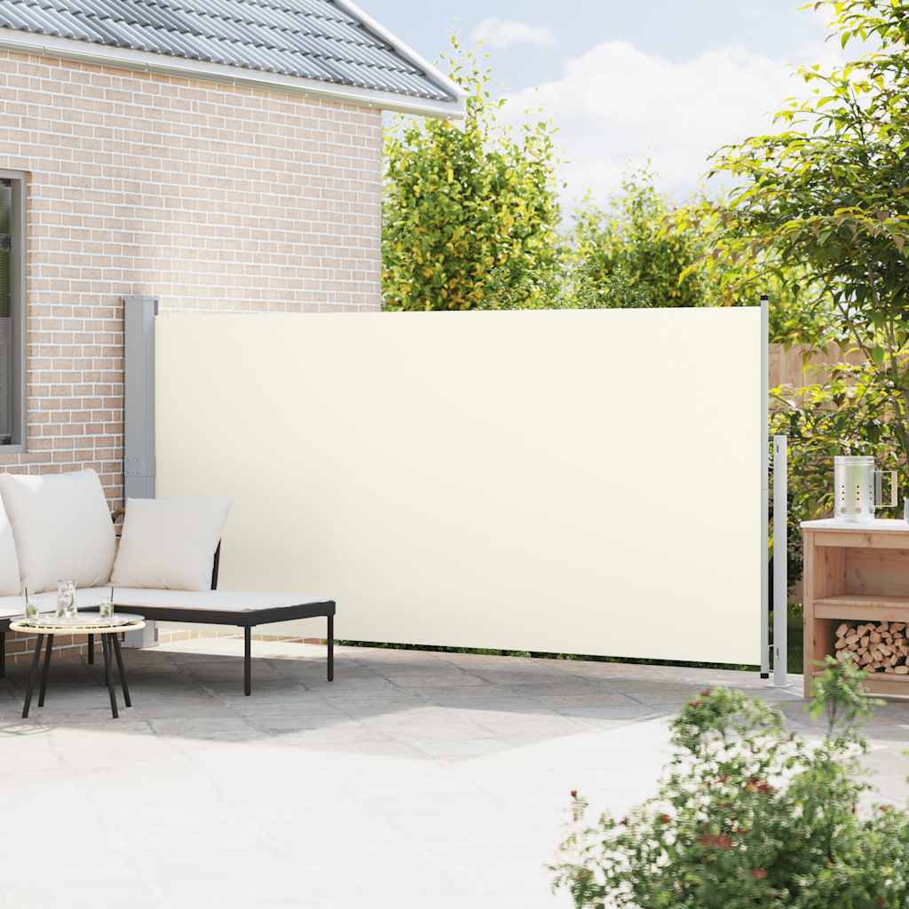 Vidaxl Haveskærm Udvidelig 180x500 cm creme -farvet