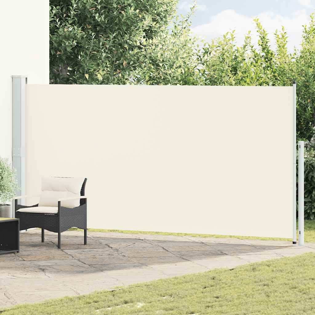Vidaxl Haveskærm Udvidelig 180x500 cm creme -farvet