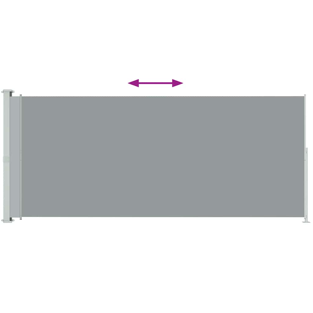 Vidaxl Haveskærm Udvidelig 180x500 cm grå