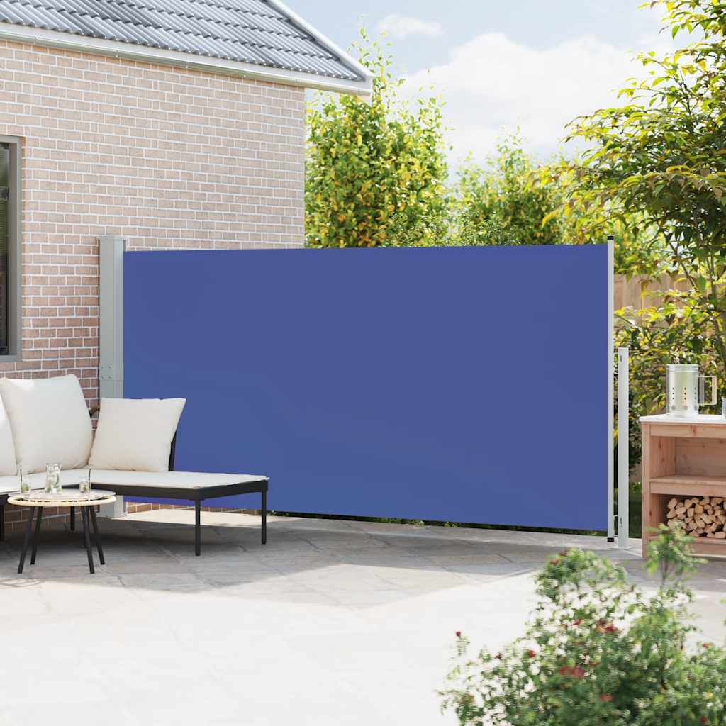 Vidaxl haveskærm Udvidelig 180x500 cm blå